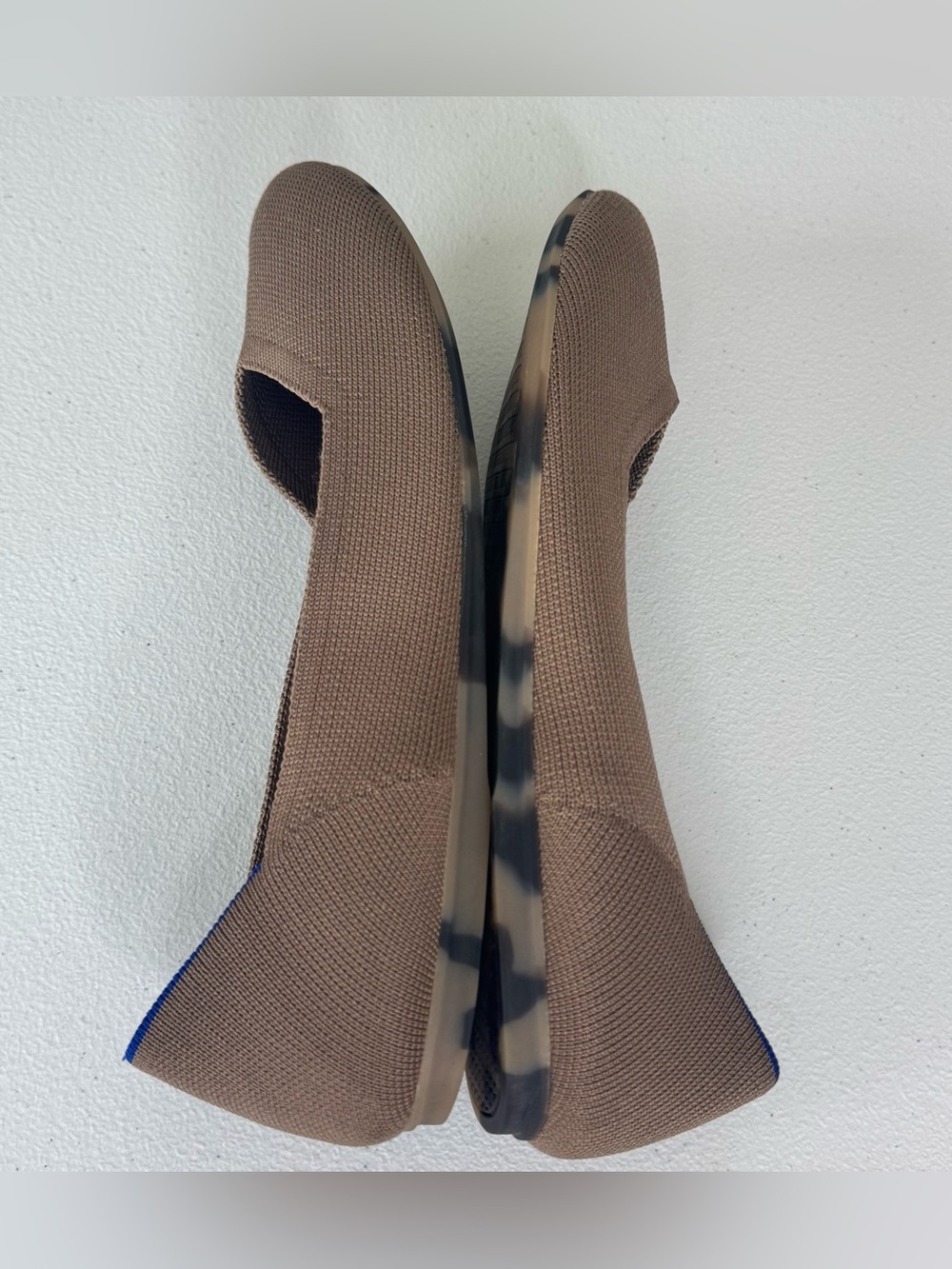 ROTHY'S The Beige Rounded Ballet Flat Knit Upper Slip On Size10.5 - Picture 4 of 7